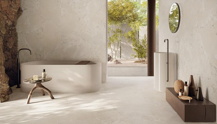 Unique Intensity | Emilceramica Porcelain Stoneware Provenza Unique Intensity Stone Stone Bathroom White Purestone,white Cobblestone Gallery Image | Emilceramica