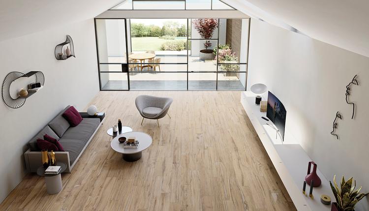 Alter | Emilceramica Porcelain Stoneware Provenza Alter Wood Living Room Miele Gallery Image | Emilceramica