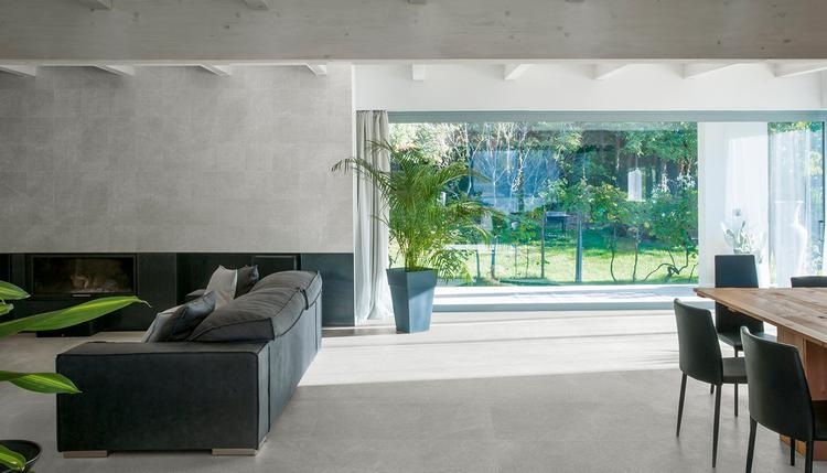 Eureka | Emilceramica Porcelain Stoneware Provenza Eureka Stone Living Room Grigio Gallery Image | Emilceramica