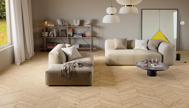 Revival | Emilceramica Porcelain Stoneware Provenza Revival Wood Living Room Almond Gallery Image | Emilceramica