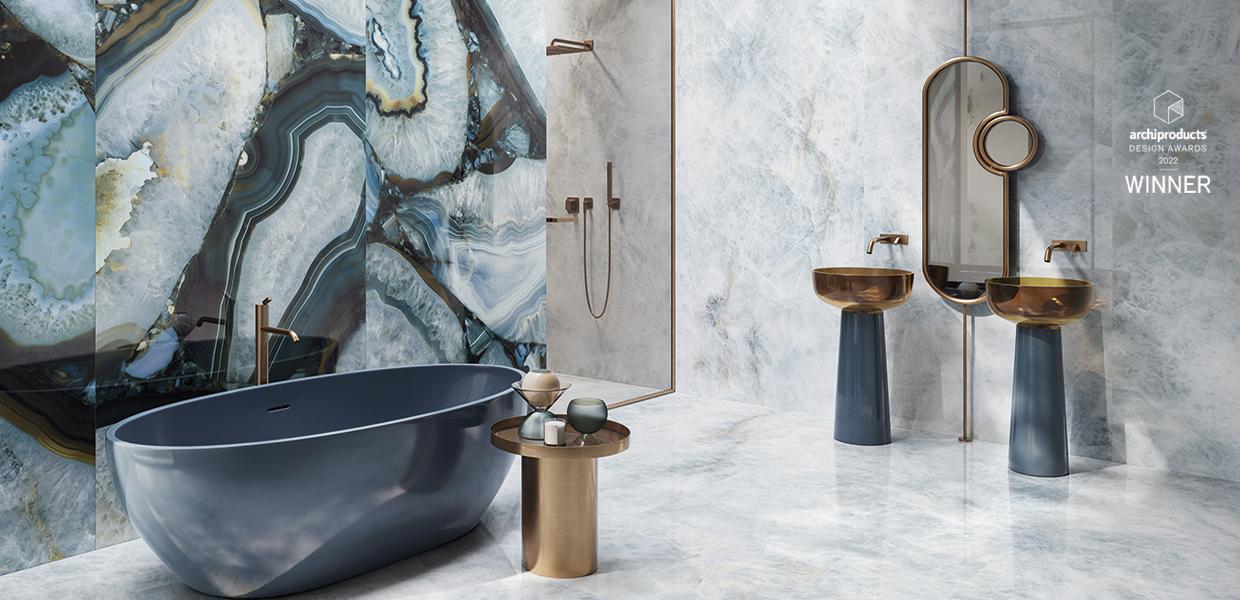 Porcelain Stoneware Emil Tele Di Marmo Precious Marble Bathroom Agate Azure Agate Gallery Image | Emilceramica Porcelain Stoneware Emil Tele Di Marmo Precious Marble Bathroom Agate Azure Agate Gallery Image | Emilceramica